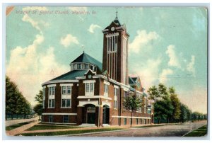 1910 Walnut St. Baptist Church Chapel Exterior Waterloo Iowa IA Vintage Postcard