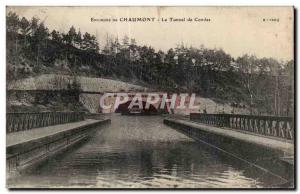 Old Postcard Chaumont Surroundings Of The Tunnel Condes