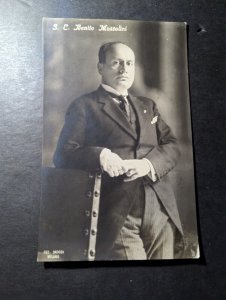 Mint Italy Military Political PPC Portrait Postcard SC Benito Mussolini