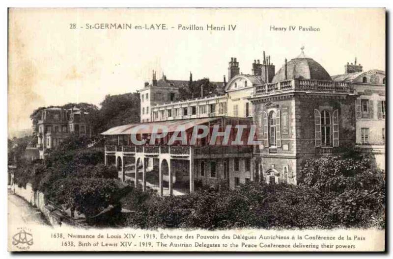 Postcard Old St Germain en Laye Pavillon Henri IV