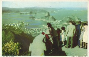 Brazil Rio De Janeiro Vista Do Corcovado Vintage Postcard 04.17