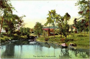 The Old Mill, East Auburn Maine c1908 Vintage Postcard W02