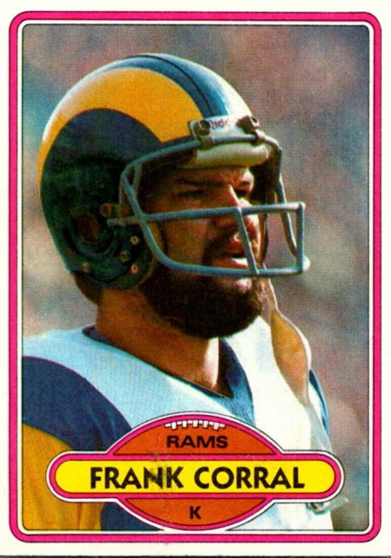 1980 Topps Football Card Frank Corral K Los Angeles Rams sun0220  United  States - California - Los Angeles, Postcard / HipPostcard