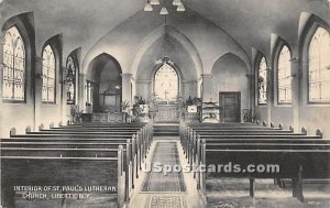 Interior of St Paul's Lutheran Church - Liberty, New York NY  