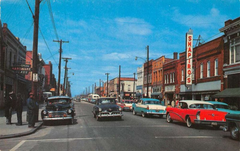 Newport News Virginia Jefferson Avenue Business District Postcard AA79827