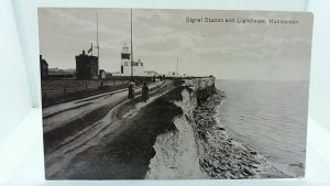 Vintage Postcard Signal Station & Lighthouse Hunstanton Norfolk During WW1 1916