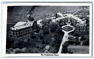 Aerial View Postcard RPPC Photo The Presbyterian Home c1940's Unposted Vintage