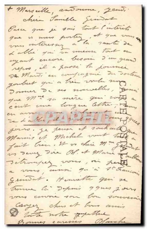 Old Postcard Marseille Church Reforms