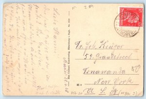 Germany Postcard Mauer am Bober Bez. Liegnitz 1928 Vintage Posted