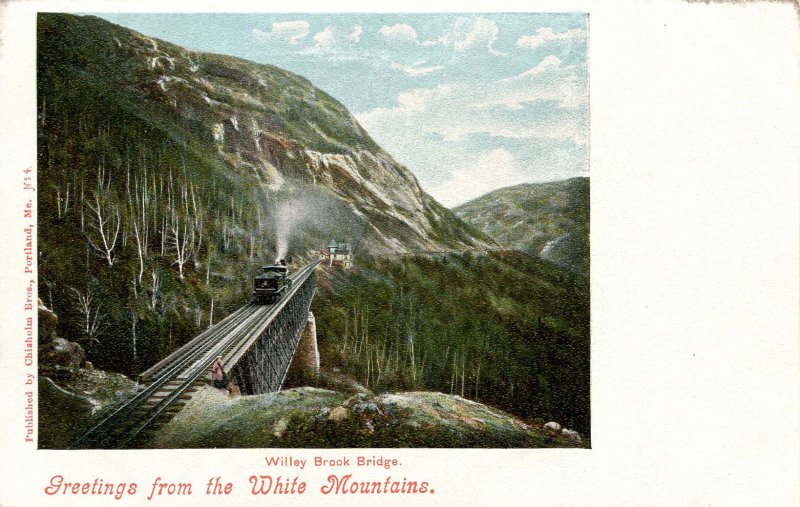 NH - Crawford Notch. Willey Brook Railroad Bridge