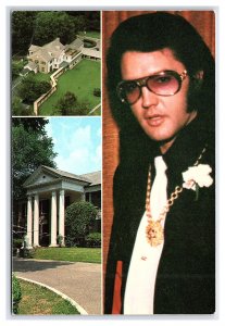 Elvis Aerial View Graceland Entrance ©1993 Postcard Continental View Card