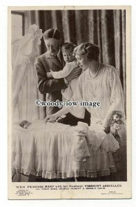 r2234 - H.R.H. Princess Mary & Viscount Lascelles with their Children - postcard