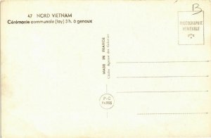 CPA AK INDOCHINA Nord Vietnam Ceremonie communale VIETNAM (957388)