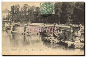 Old Postcard Versailles Park BASIN Neptune