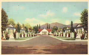 Utah Motor Park - Salt Lake City, Utah Linen Postcard