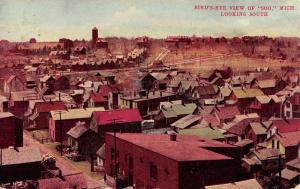 Soo Township Michigan Birdseye View Of City Antique Postcard K94923