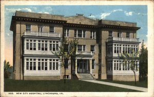 Lynchburg Virginia VA New City Hospital Vintage Postcard