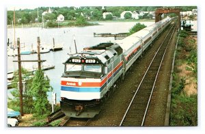 Amtrak's The Senator Mystic Connecticut Postcard Railroad Train