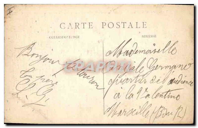 Old Postcard Paris 8 stop the Champs Elysees and Chaveaux Marly