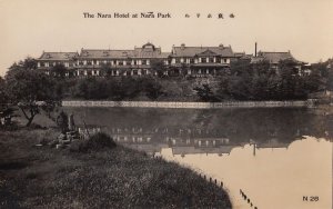 Postcard RPPC Nara Hotel at Nara Park Japan