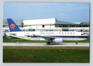 Aviation Airplane Postcard China Southern Airlines Airbus A320-232 K7