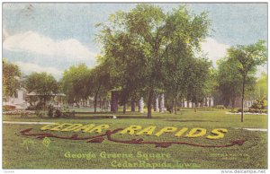 George Greene Square, CEDAR RAPIDS, Iowa, 1900-1910s