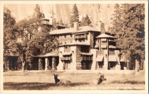 RPPC The Ahwahnee Hotel Yosemite National Park WY Vintage Postcard P46