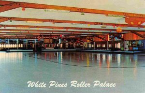 White Pines Roller Palace Skating Mt Morris Illinois postcard