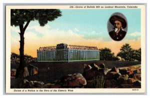 Postcard CO Grave Of Buffalo Bill Lookout Mountain Colorado Card #1