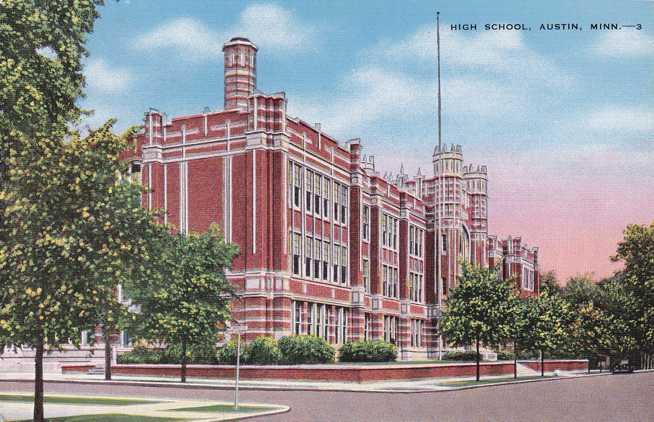 High School at Austin MN, Minnesota