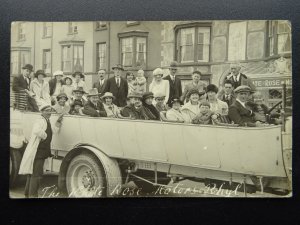 Wales RHYL The WHITE ROSE MOTORS CHARABANC c1912 RP Postcard