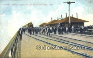 Midlake Station, Great Salt Lake, UT, Utah, USA Depot Railroad Unused light w...