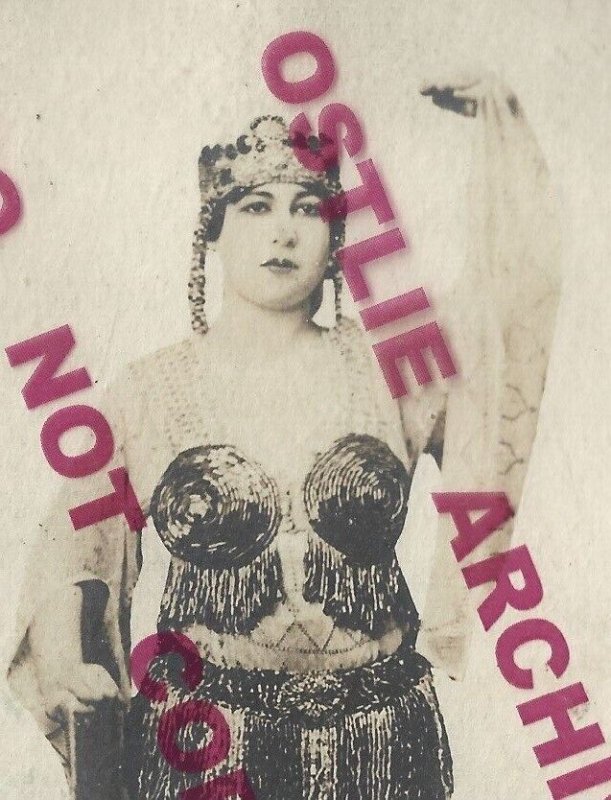 rppc c1910 HAREM GIRL Burlesque Dancer STRIPPER Sideshow CARNIVAL Risque CIRCUS