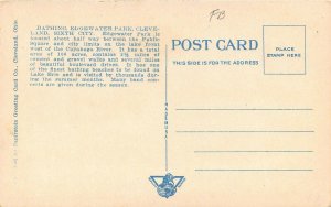 LPS33 CLEVELAND Ohio Edgewater Park Bathing Beach Postcard
