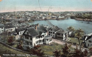 Postcard Harbor from Mount Pleasant in Norwich, Connecticut~130386