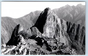 RPPC Panorama de Machu Picchu CUZCO Peru Postcard