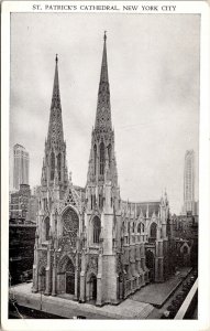 New York City St Patricks Cathedral Fifth Avenue 50Th Street Unposted Postcard 