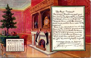 December 1909 Advertising Postcard Farmers' Bank of Indiana