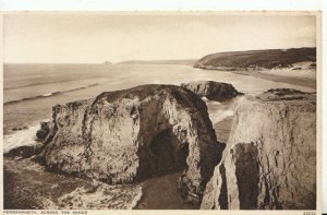 Cornwall Postcard - Perranporth - Across The Sands - Ref TZ141