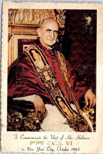 M-78184 To Commemorate the Visit of His Holiness Pope Paul VI New York