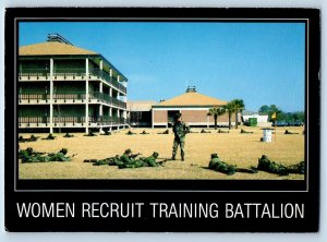 Parris Island South Carolina Postcard Women Marine Training Corps Recruit c1960