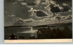 Centre Harbor NH Moonlight c1910 Postcard