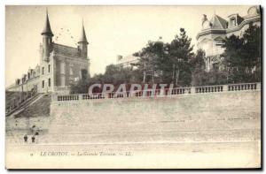 Old Postcard Le Crotoy Great Terrace