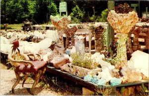 AR, Arkansas MONTE CRISTO~CRYSTAL MOUNTAIN Quartz Mine~Garland Milholen Postcard