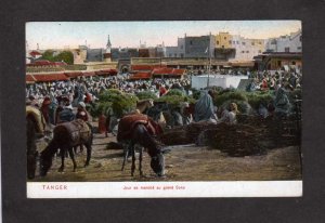 TANGER Morocco Tangier Maroc Market Marche Day Soko Day Postcard PC