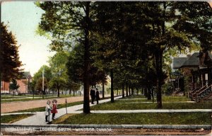 Ouellette Avenue Looking South, Windsor Canada Vintage Postcard K71