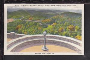 Blowing Rock,Lenoir Highway Postcard 