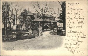 Rye New York NY St Benedict's Home c1910 Vintage Postcard