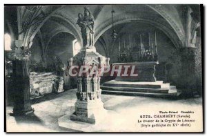 Chambery Old Postcard The heart of the crypt of Lemenc (Gothic style of the 1...