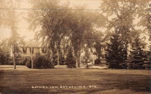 Bethel Maine Inn Street View Real Photo Antique Postcard K45398